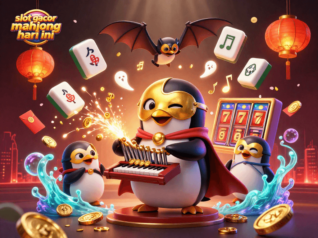 Experience exciting play with slot gacor mahjong hari ini in a vibrant 3D casino illustration.