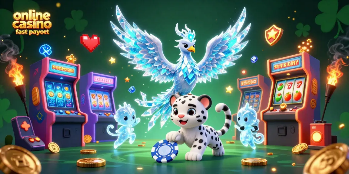 Experience the thrill of online casino Australia fast payout with vibrant game elements and engaging characters.