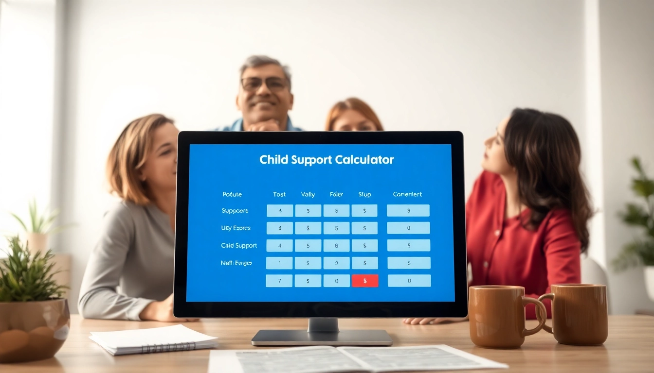 Calculate child support accurately with the ny child support calculator interface in a modern setting.