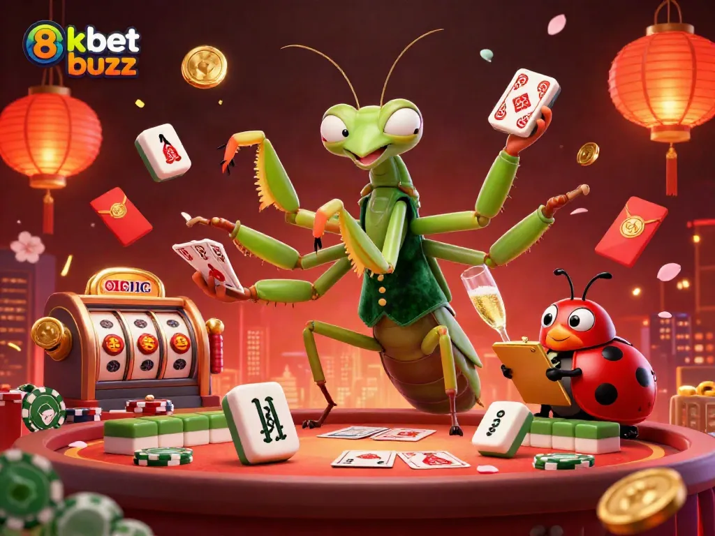 Experience thrilling gameplay at 8kbet buzz with a vibrant casino scene featuring a card sharp and pit boss.