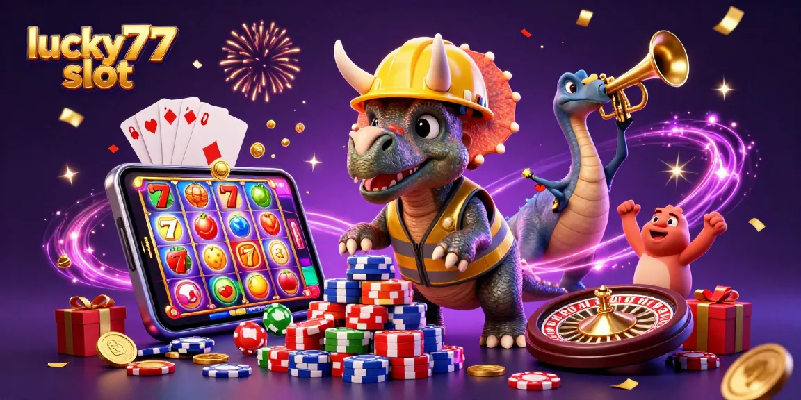 Celebrate big wins with the lucky77 slot in this vibrant casino scene filled with excitement.