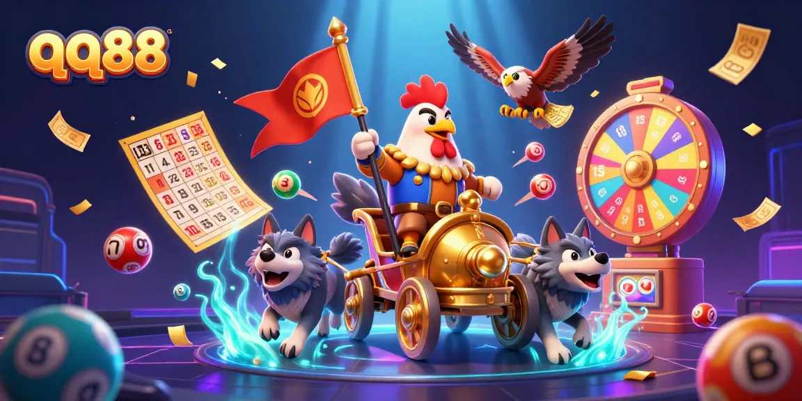 Engage with thrilling gameplay at qq88 with dynamic visuals showcasing lottery action and exciting casino elements.
