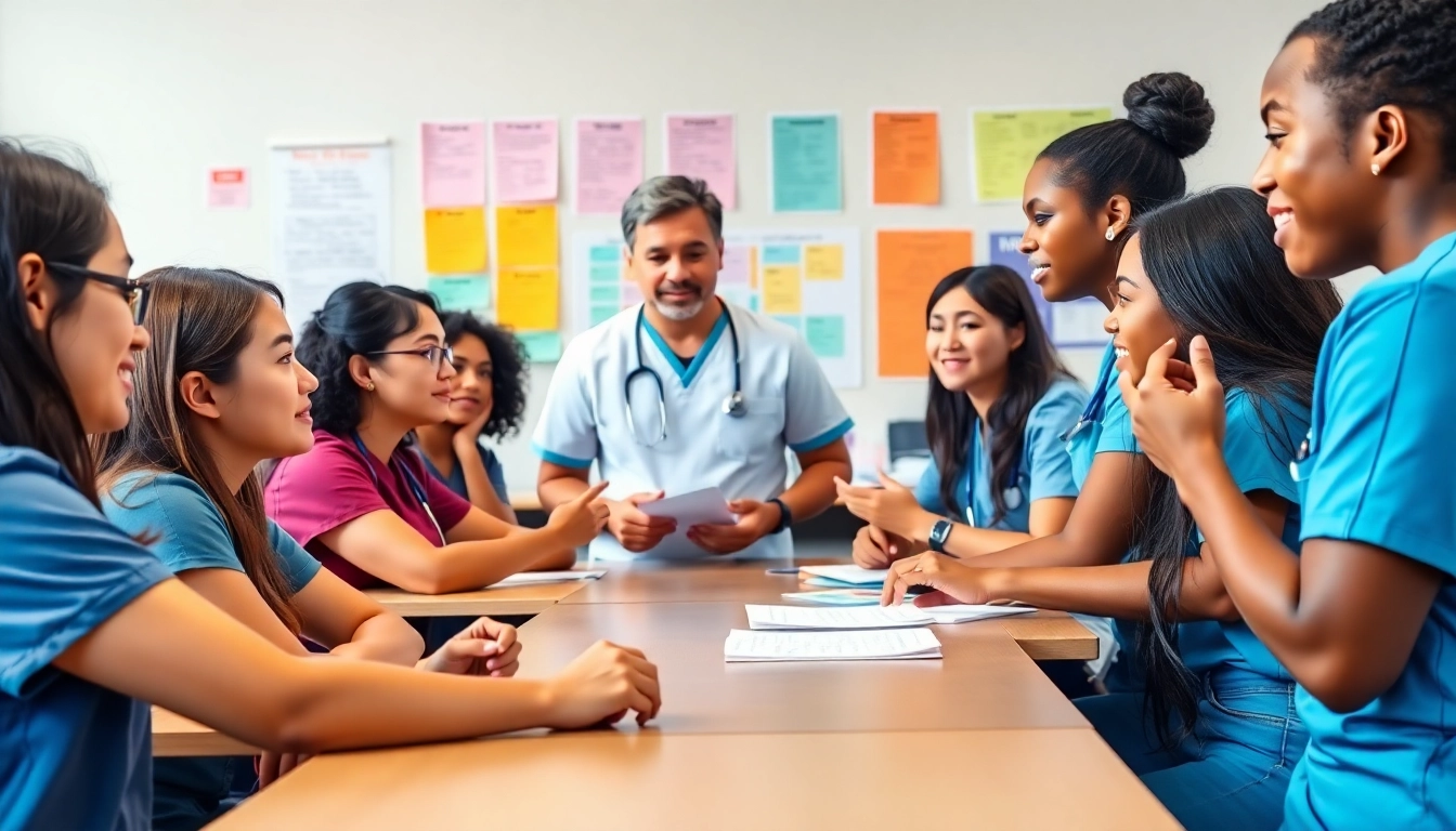 Attending an in-person NCLEX review in Houston with engaged students and an interactive instructor.