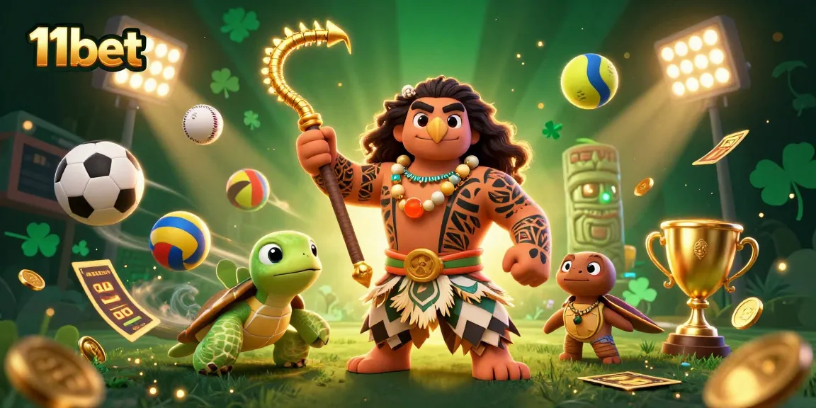 Experience the thrill of 11bet with our vibrant casino scene featuring mythical characters and dynamic gaming elements.