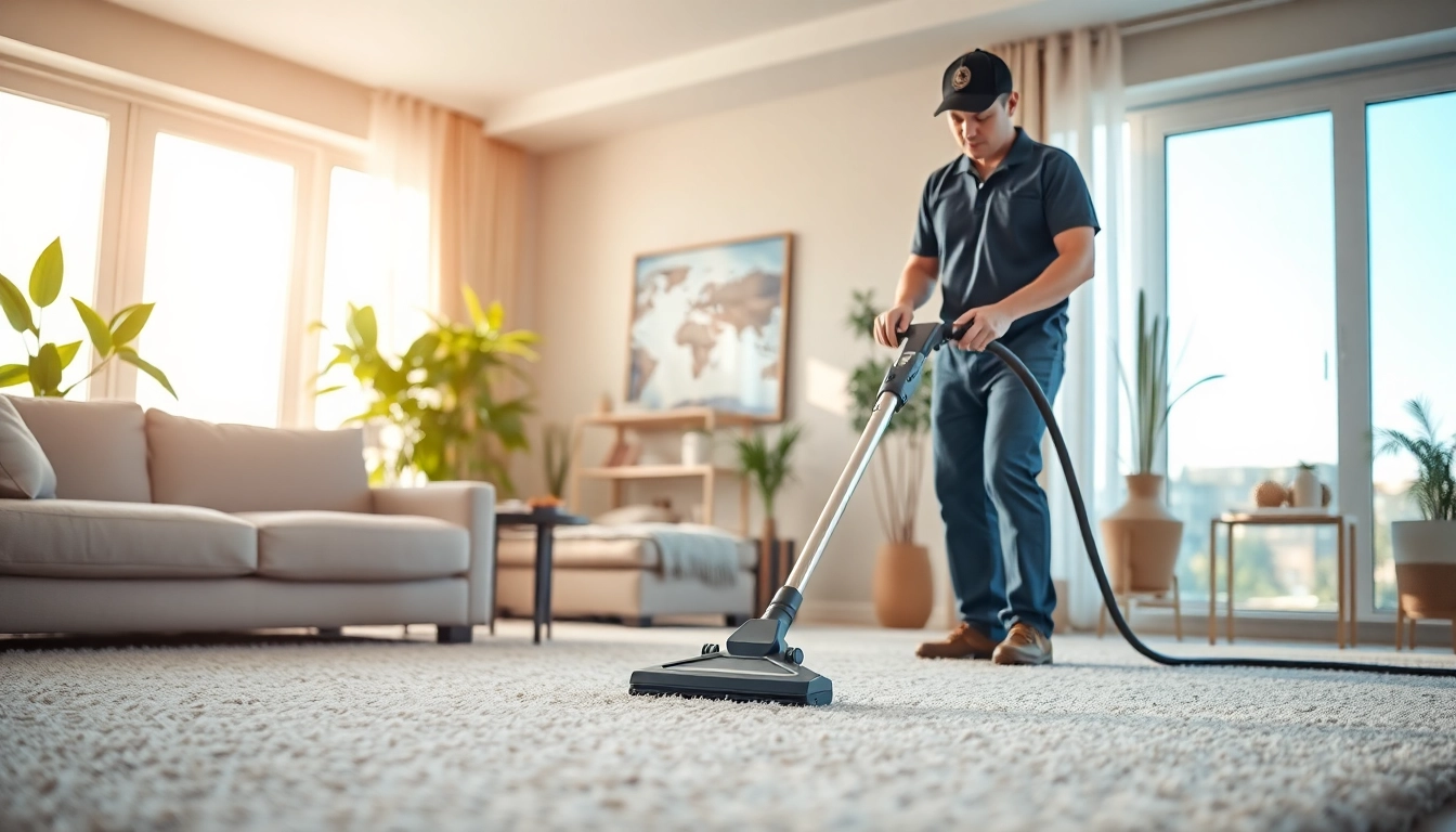 Experience expert carpet cleaning roseville ca with a technician in a bright, welcoming home environment.