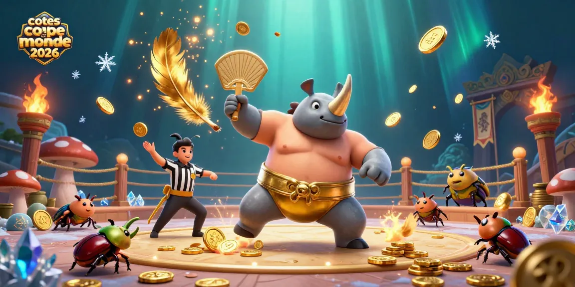 Pariez sur les cotes coupe du monde 2026 dans une scène captivante de combat de sumo.