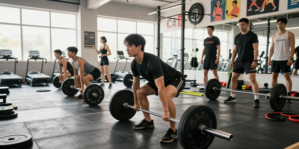 Dynamic gym scene showcasing Akra Labs Steroidshop athletes training for strength and fitness.