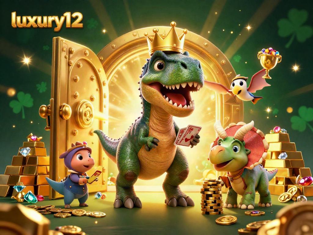 Menangkan permainan kasino dengan luxury12 di dunia 3D yang penuh emas dan gemerlap.