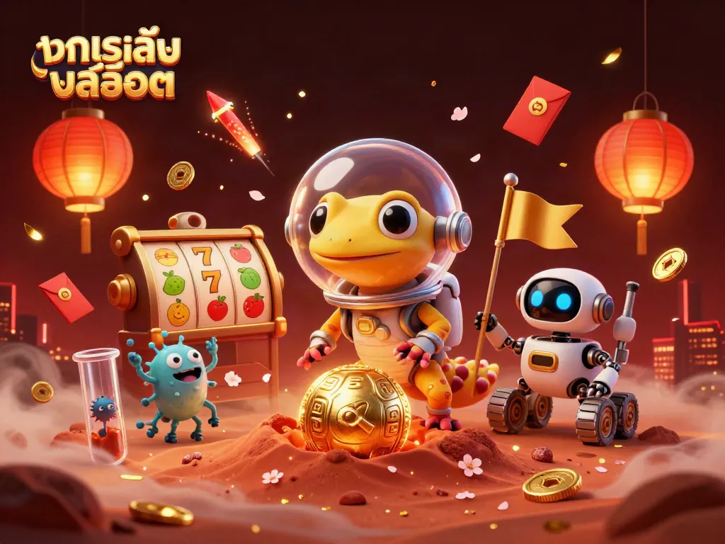 ทดลองเล่นสล็อตในคาสิโนทองคำบนดาวอังคารที่มีมาร์เทียนและหุ่นยนต์
