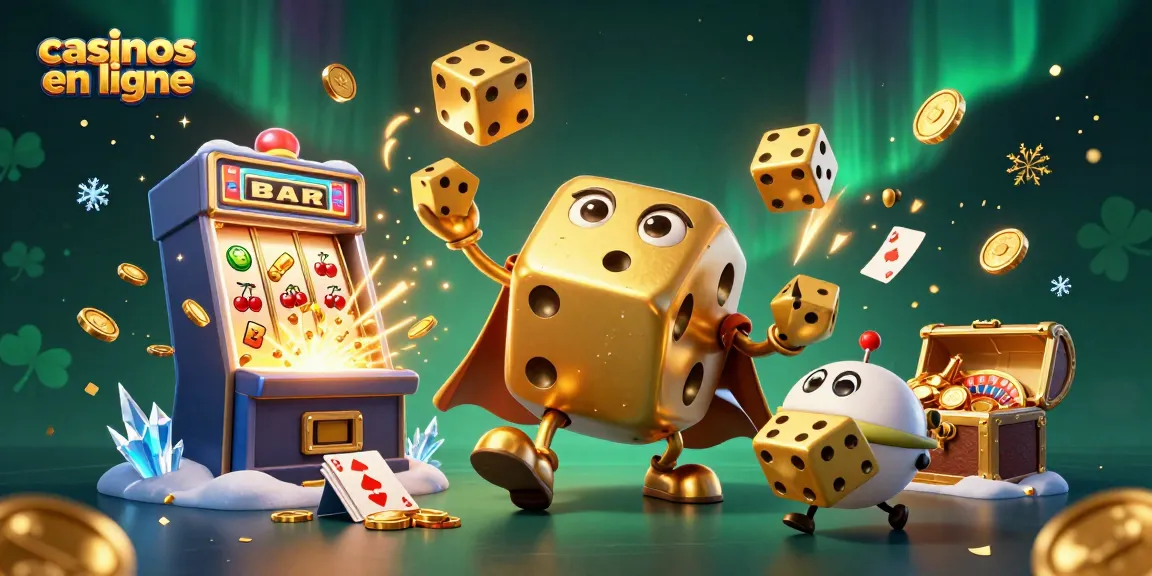 Découvrez les casinos en ligne avec des dés dorés et des machines à sous éclatantes.