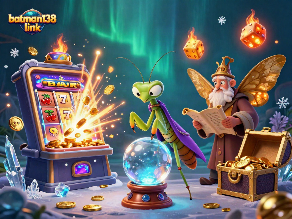 Bermain dengan batman138 link sambil meraih jackpot di mesin slot yang meledak dengan koin.