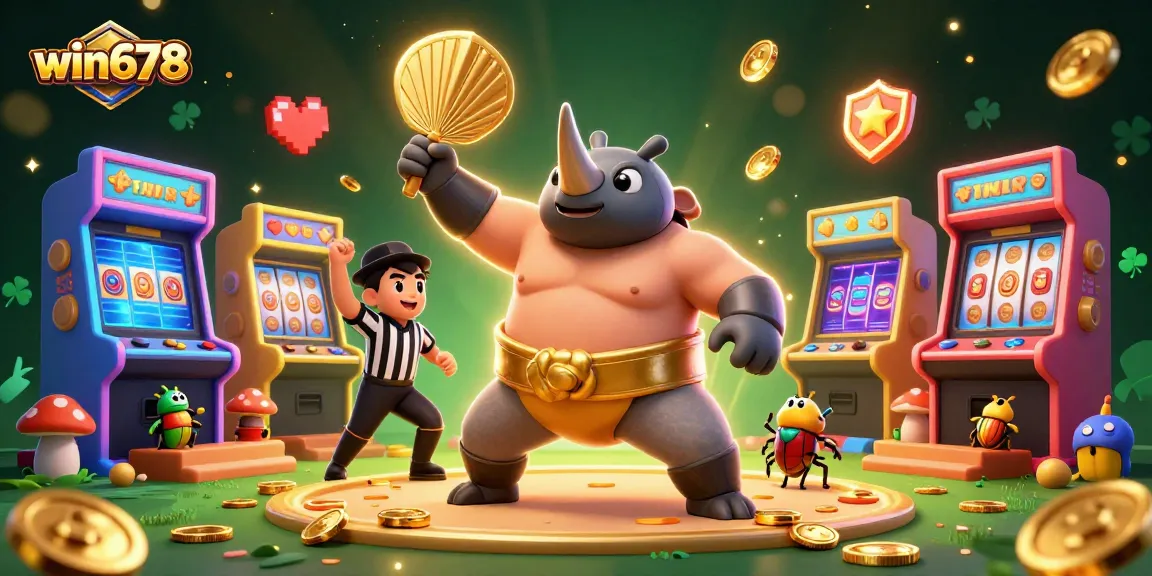 Experience the thrill of win678 with a vibrant 3D casino scene featuring dynamic characters and big winnings.