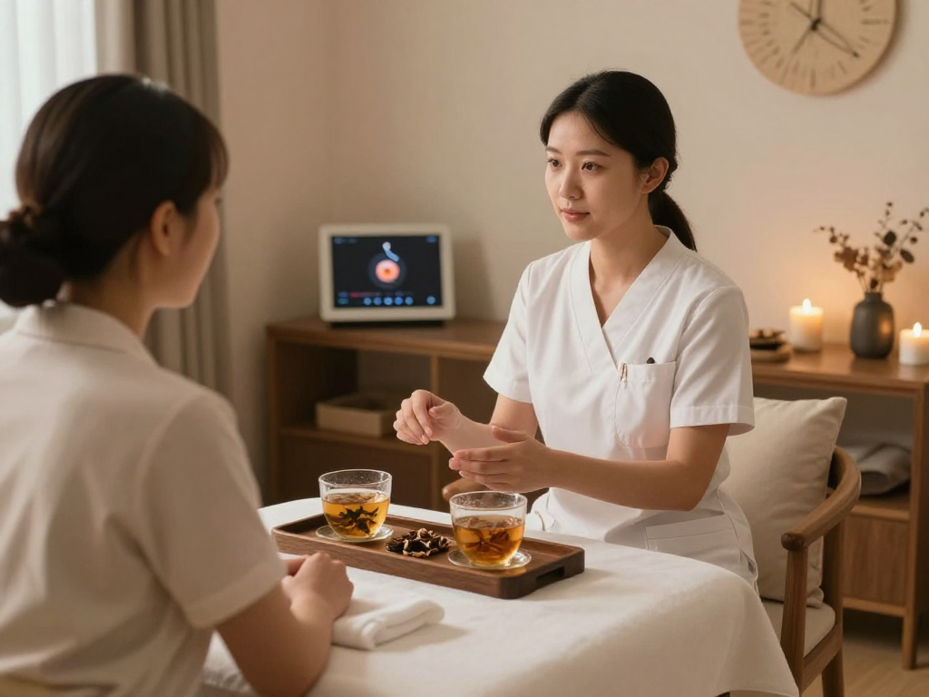 Mantra88 login for Relaxation: Premium therapist consultation at Balanced Massage lounge with calming ambiance.