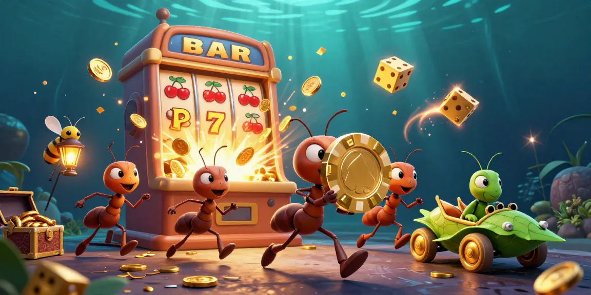 Catch the nbet excitement with a heist of golden poker chips in a dynamic casino scene.