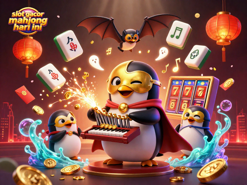 Experience exciting play with slot gacor mahjong hari ini in a vibrant 3D casino illustration.