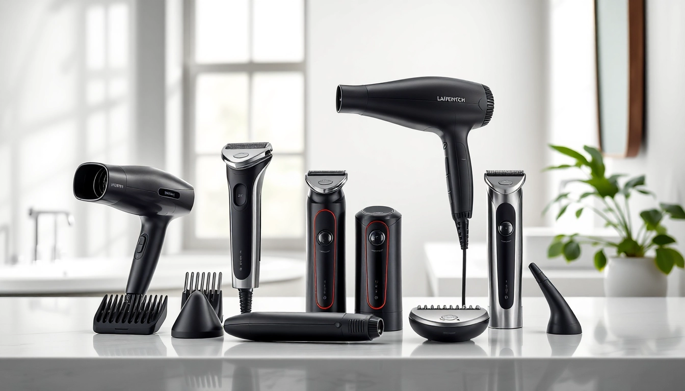 Laifentech grooming devices showcasing sleek design and modern technology.