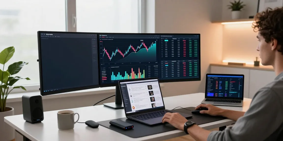 NSE real-time data API interface displayed on ultrawide monitor in a cryptocurrency trading workspace.