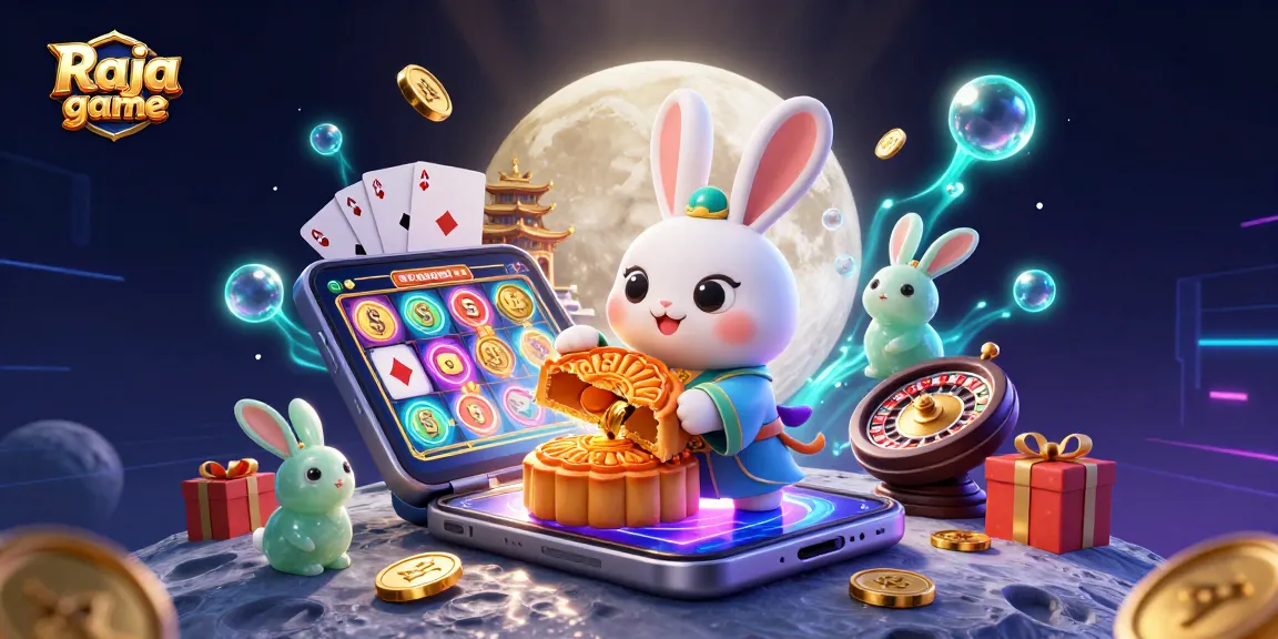 Experience the excitement of Raja game with 3D fantasy characters surrounded by vibrant casino elements.