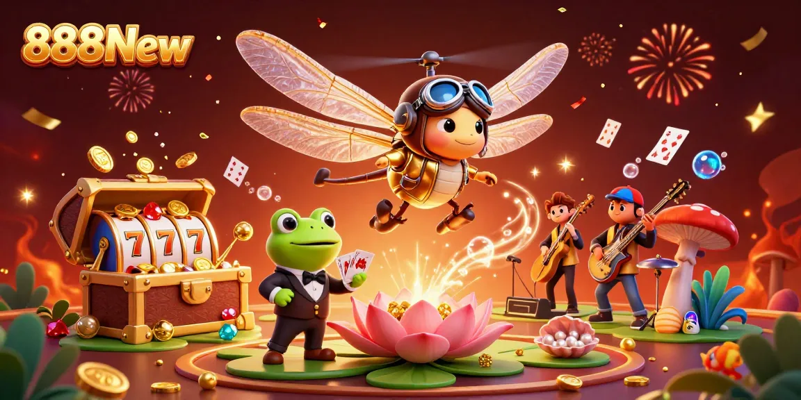 Spin the reels at 888New while enjoying a lively gaming atmosphere with unique characters.
