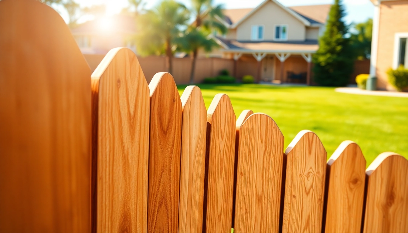 Fence Cleaning showcasing a pristine wooden fence against a lush green background.