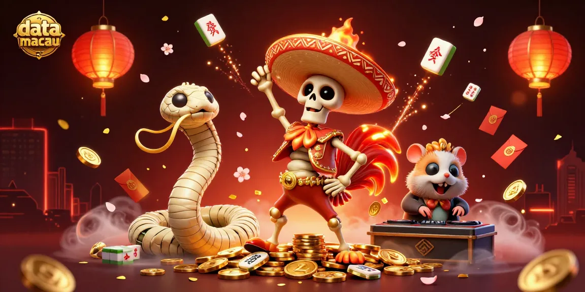 Experience the excitement of data macau with vibrant characters and rich casino elements.