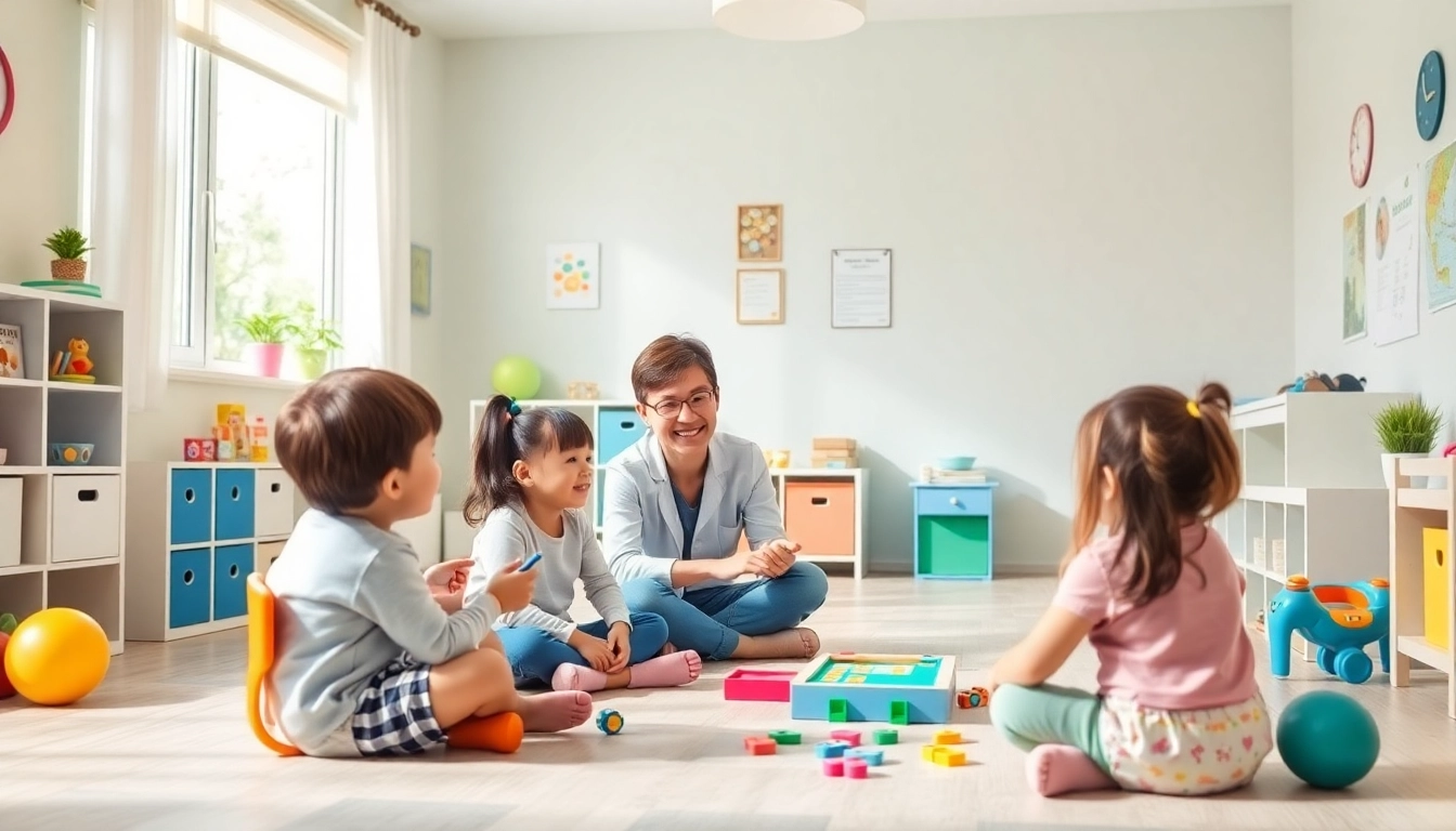 Engaging therapy session showcasing ABA therapy for kids in a vibrant and supportive environment.